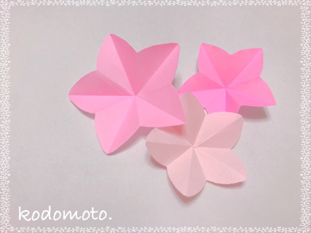 折り紙でひな祭りに飾る桃の花を簡単に作ろう 折り方と切り方